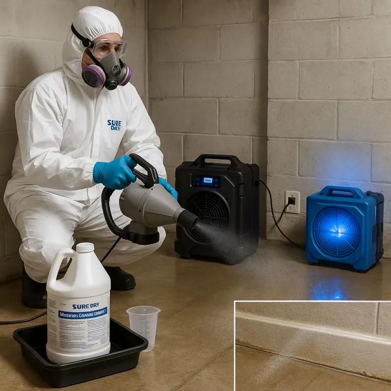 Sanitization and Odor Removal process in Tipton, CA